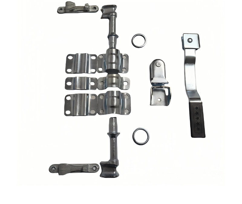 Container-Style Truck Door Locking System – Dual Rod Stainless Lock Kit for Cold Chain Vans, Cargo Trailers